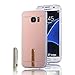 Galaxy S7 Case,HAOTP(TM) Beauty Luxury Trendy Glitter Vibrant Cute Fashion Hybrid Soft TPU Mirror Cover Case for Samsung Galaxy S7 (Rose Gold)