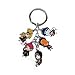 Anime Cartoon Naruto Keychains Metal Figures Pendants Key Chains (A)