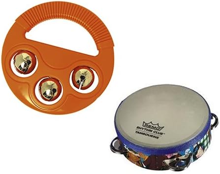 Toddler Music Toys, Rhythm & Fine Motor Skills Toys - Hohner Musical Shapes (Circle) + Remo Rhythm Club Tambourine