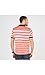 Nautica Men's Classic Fit Short Sleeve Striped Moisture Wicking Polo Shirt