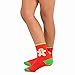 Christmas Holiday Novelty Little Kids Boys Girls Crew Socks 4-Pair (6-8 Years, Stripe Tree Snowman Candy Cane)