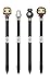 Funko POP Star Wars The Last Jedi: Porg, Rey, Kylo Ren, and BB-9E Pen Toppers - 4 Pack Set