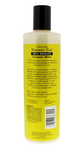 Shikai - Daily Moisturizing Shower Gel, Rich in Aloe Vera & Oatmeal That Leaves Skin Noticeably Softer & Healthier, Relief For Dry Skin, Gentle Soap-Free Formula (Cucumber Melon, 12 Ounce, Pack of 3)