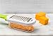 KUKPO Grater and Slicer: Food Shredder Set With Container - 5 Interchangeable Blades – Ideal For Cheese - Vegetables - Fruit - Chocolate, Easy To Use With Rubber Nonslip Bottom And Handle