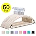 Premium Velvet Hangers - No Shoulder Bumps Suit Hangers with Chrome Hooks,Non Slip Space Saving Clothes Hangers,(Pack of 50) Heavyduty,Rounded Hangers for Sweaters,Coat,Jackets,Pants,Shirts,Dresses