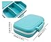 Meta-U Small Pill Box Supplement Case for Pocket or Purse - 3 Removable Compartments Travel Medication Carry Case - Daily Vitamin Organizer Box (Pink+Blue)