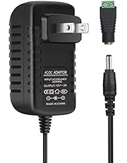 inShareplus 12V LED Strip Power Supply 2A 24W, Wall Mounted 12V Switching Power Supply, 110V to 12 Power Supply for LED Strip Light with 5.5/2.1 DC Female Barrel Connector to Screw Adapter