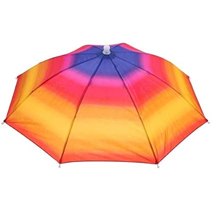 Orange umbrella hat Clearance
