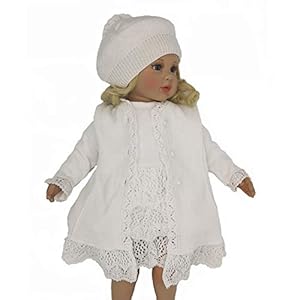 Six for Kids Jurk met mantel, voor doop, meisjes, ceremonie, 3-delige set, wit