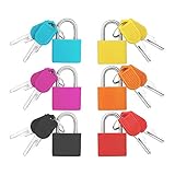 Padlock(6 Pack) Bulk Small Locks with Keys Home