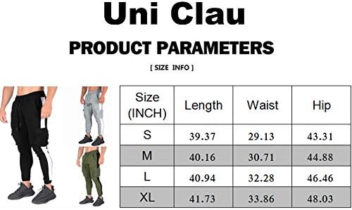 Uni Clau Mens Sports Jogger Cargo Pants - Side Tape Drawstring Waist Sweatpants Flap Pocket Trousers for Men 6 Uni Clau Mens Sports Jogger Cargo Pants - Side Tape Drawstring Waist Sweatpants Flap Pocket Trousers for Men