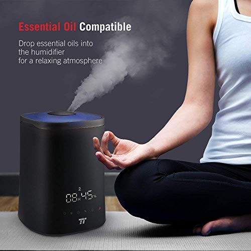 image for TaoTronics Top Fill Humidifiers for Bedroom Babies Room, 15-30 Hours, 