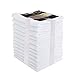 TALVANIA Cotton Washcloths - 13” X 13” 100% Pure Ring Spun Cotton Towels 600 GSM Soft and Absorbent, Long Lasting, Pack of 12 Face Wash Towel (White)