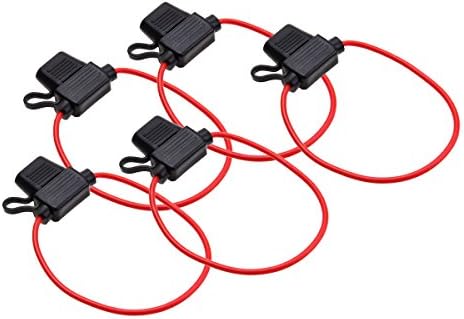 5pcs Pack In-line Standard Blade Fuse Holder Waterproof Splash Proof for 12V 30A Fuses Car