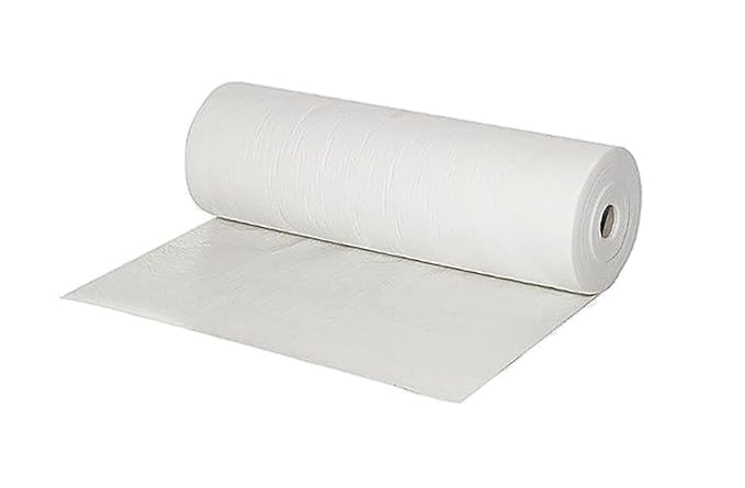 asup foil - 1 Rolle mit 50m² - Maler Abdeckvlies weiß 180 g/m2, 50 x 1m - selbstklebend - saugfähig, staubfrei, mehrfach verw
