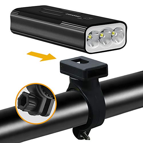 image for USION Bicycle Headlight NEWEST, USB Rechargeable Bike Light Front 800 