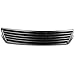 DNA MOTORING GRF-079-BK Horizontal Style Front Bumper Grille Guard Compatible with 98-01 Audi A6 / A6 Quattro