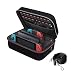 Carrying Storage Case for Nintendo Switch, iVoler PortableTravel All Protective Hard Messenger Bag Soft Lining 18 Games for Switch Console Pro Controller & Accessories Black primary