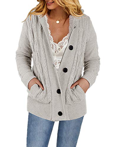 fleece lined cable knit cardigan