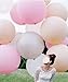 PMU Premium Latex Balloons - Jumbo Size Balloons for Birthdays, Wedding Parties, Baby Shower, Indoor & Outdoor Party Events & Decoration Supplies - Made in USA, 36 Inch Baby Pink, Pkg/3