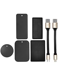 Kit magnético para baterías portátiles Power Banks, soporte magnético Power Bank para tu teléfono, para micro USB y un cable más (mantener tu banco de energía portátil conectado a tu teléfono)