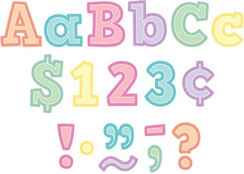 Teacher Created Resources Conjunto de letras Pastel Pop Bold Block 10 cm