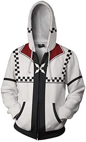 Kingdom Hearts Zipper Sweatshirts Leisure Hoodie Outerwear Stylish Hoodie