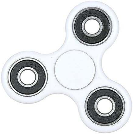 SigmaGo 2 Pack Fidget Spinner with Premium Ceramic Bearings-Durable Finger Spinner Tri-spinner Fidget Toy for Stress and Anxiety Relief (White and Black)