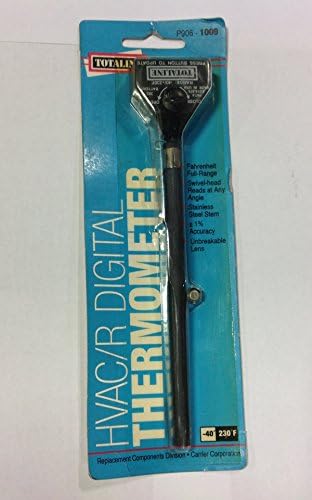 Totaline Digital HVAC/R Thermometer +/-1% Accuracy - Full F Range - Swivel Head