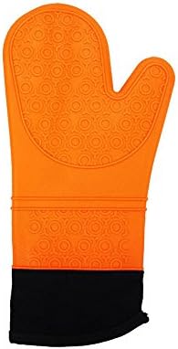 YomiI Heat-Resistant-Quilted-Liner-Barbecue-MicrowaveOven Mitts (2-Pack)