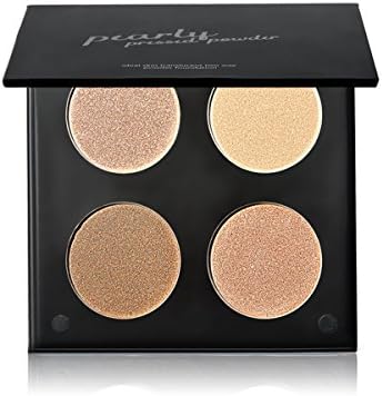 KISSBUTTY Makeup 4 Colors Highlighter Shadow Powder Contour Palette Makeup Glitter (#1)
