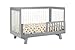 Babyletto Hudson 3-in-1 Convertible Baby Crib with Toddler Bed & Daybed Conversion - Strong, Durable & Easy to Assemble - GREENGUARD Gold Certified w/ 4 Adjustable Mattress Heights - Grey and White