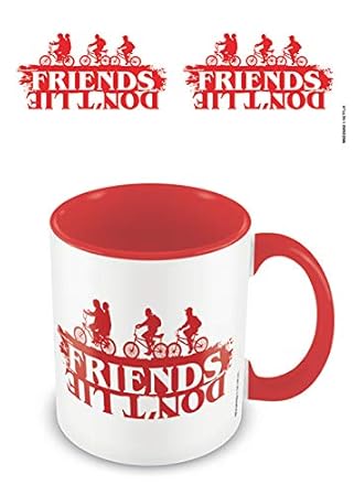 Stranger Things Z890690 Tasse Friends Don't Lie, Weiß