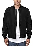 HEMOON Men's Casual Sportswear Lightweight Baseball Bomber Jacket