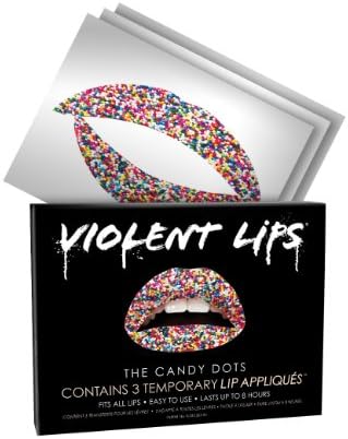 Violent Lips - The Candy Dots - Set of 3 Temporary Lip Appliques