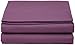 Cathay Home Hotel Luxury Wrinkle & Fade Resistant Double Brushed Ultra Soft Microfiber 1-Piece Single Flat Sheet - Eggplant, Queen (90