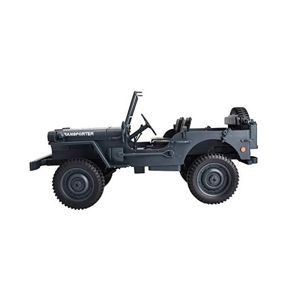 Sorand Ferngesteuertes Auto Offroad, 4WD 2,4 GHz 1/10 Wasserdicht Elektrische RC Militär LKW, RC Buggy Crawler mit… – Bild 7