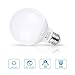 G25 E26 LED Bulbs, 5 Watt Vanity Light Bulbs, G25 50W Incandescent Globe Bulbs Equivalent, 5000K Daylight White Makeup LED Light Bulbs, Medium E26 Base Non-Dimmable for Home Lighting (Pack of 4)
