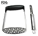 Potato Masher + Vegetable Peeler kitchen set. Heavy duty Stainless steel & Ergonomic long handle.