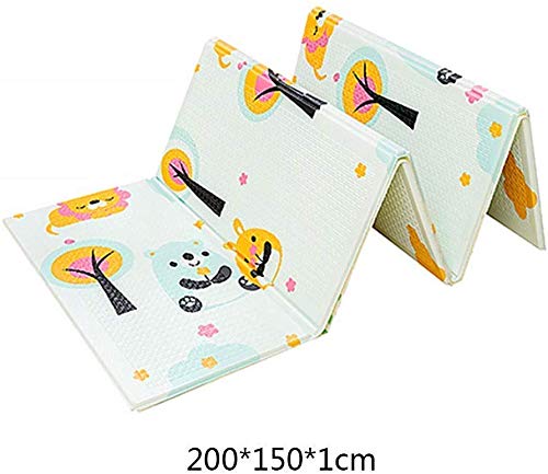 VDHJA Baby Folding Foam Crawl Waterproof Portable Kids Non-Toxic Play Mat (Multi Colour)