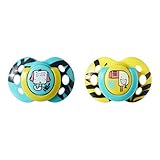 Tommee Tippee Closer to Nature Fun Style Soothie Baby Pacifier, BPA-Free 6-18 Months, 2 Count (Colors May Vary)