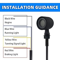 BOSYCY Motorcycle Turn Signals LED Front Lights 2
