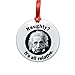Einstein Funny Ceramic Ornament. Naughty? It's all relative.