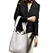 S-ZONE Women Vintage Genuine Leather Bucket Tote Shoulder Bag Hobo Handbag Purse