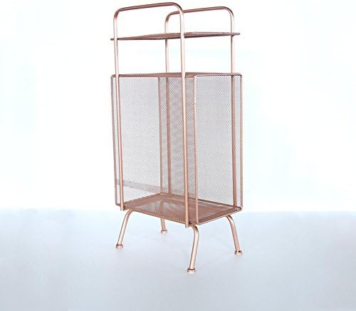 ZPMZ- Iron creative corner frame / shelf / floor multi-function shelves / storage rack Plants Display Rack ( Color : Rose gold )