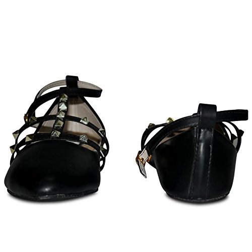anand archies artificial leather black bellies for girl's & women's (aa-391)