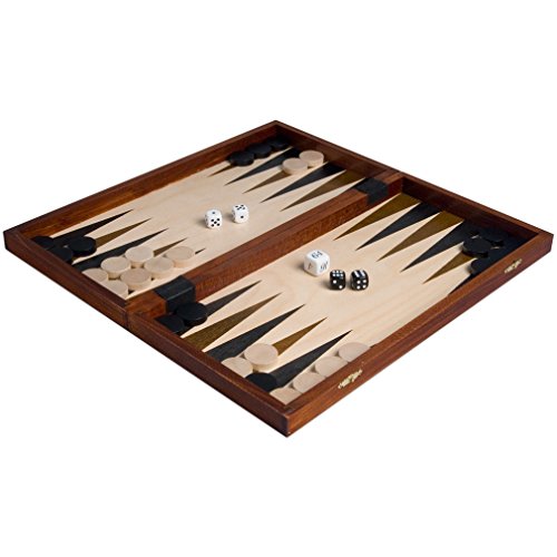 Senator European Chess, Checkers and Backgammon Set, 16 Inches