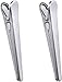 Pro Chef Kitchen Tools Stainless Steel Alligator Chip Bag Clip - Set of 6 Heavy Duty, Large Jaw Opening Seals a Tight Grip on Chips and Coffee Bags for Fresh Food Storage