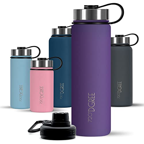720°DGREE Edelstahl Trinkflasche 950ml “noLimit” - Auslaufsicher, Kohlensäure geeignet, BPA-Frei - Thermosflasche, Isolierflasche mit Schraubverschlus