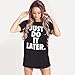 Meolin Women's Summer Short Sleeve Round Neck Letter Printing T-Shirt Top